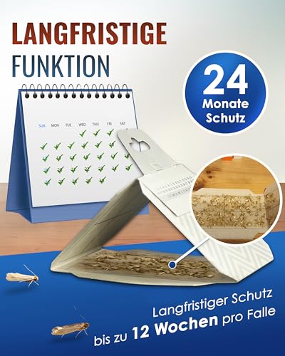 Foto von PIC Kleidermottenfalle Mottenschutz für Kleiderschrank, 8 Stück Mottenfalle für Kleidermotten, kleidermotten bekämpfen, geeignet für den Kleiderschrank und sonstige Lagerung von Kleidung gegen Motten