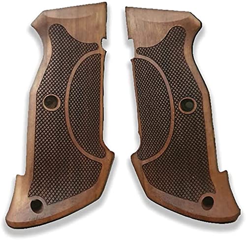 Ksd Branded CZ 75 SP-01 Shadow Model Compatible Professional Walnut Target Grip for Replacement