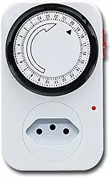 Temporizador Tomada Analógico Mecânico Bivolt Timer Programável Bivolt