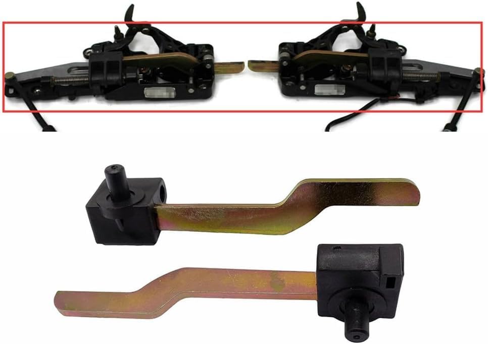 Miniatura 4 de RH &LH - Kit de reparación de palanca de bloqueo superior convertible compatible con BMW E46 325Ci 330Ci M3 2001-2006