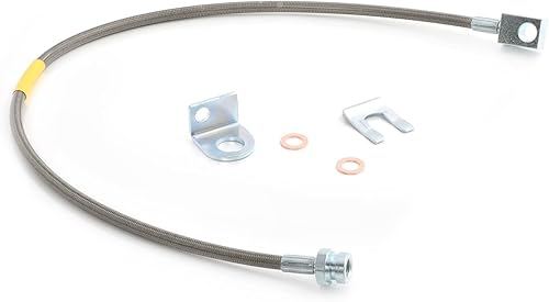 FAPO SHOCK Líneas de freno de acero inoxidable traseras extendidas para Jeep Wrangler TJ YJ 87-06 Jeep Cherokee XJ 84-01 4-6 pulgadas de elevación