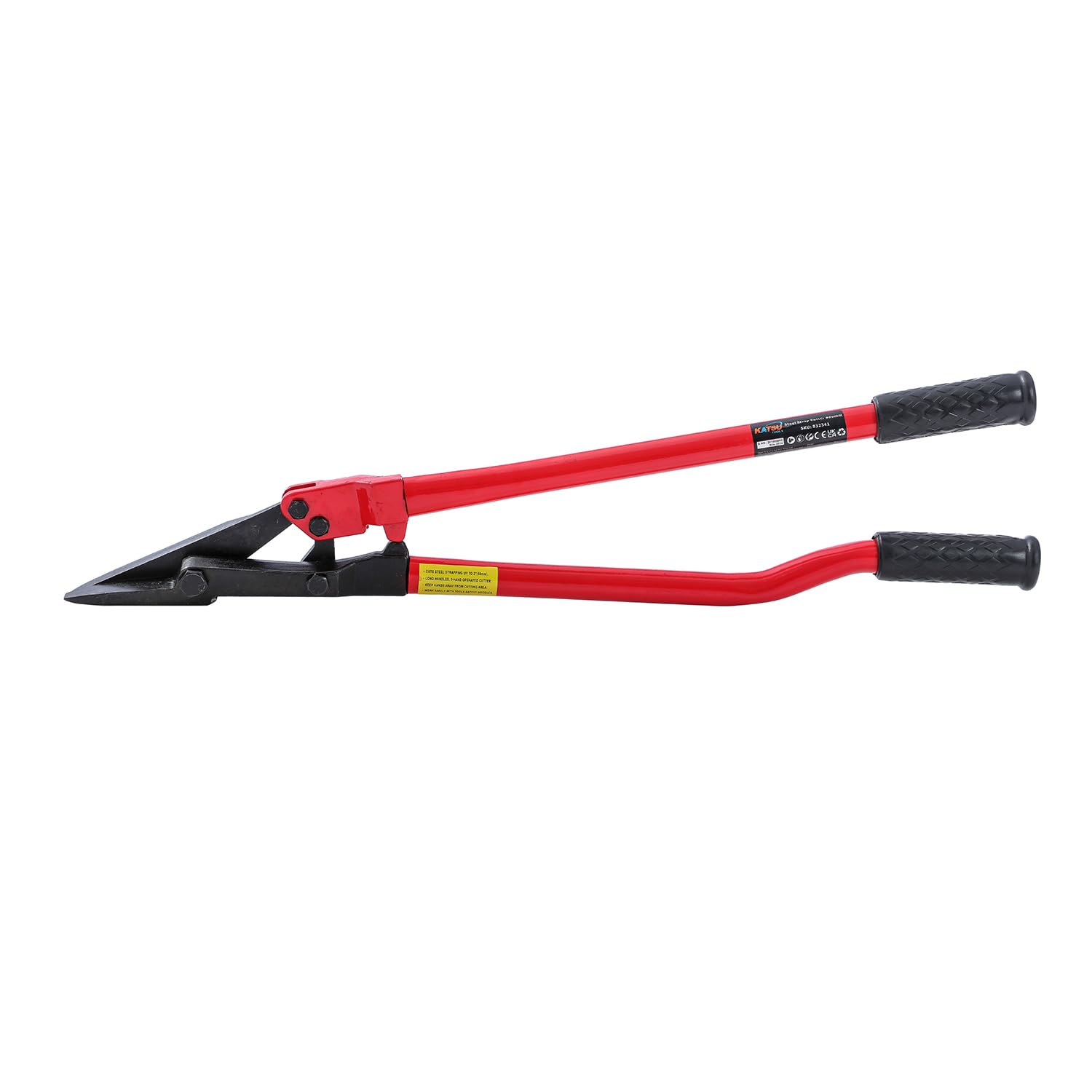 KATSU Tools 832341 nóż do taśm stalowych 61 cm, ostrza ze stali chromowo-wanadowej, do pasków o szerokości do 50 mm, przenośny i trwały