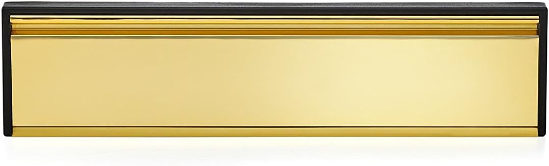 Door Mail Slot By Gaard - Telescopic Sleeve & Gold Sealed Flap - Compatible with Any Door Type - Contact Us for Manual