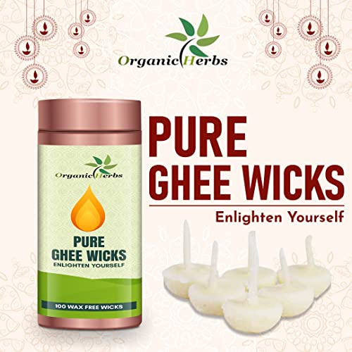 Mechas de Ghee Puras para Pooja Diya Batti 100 piezas miniatura 2