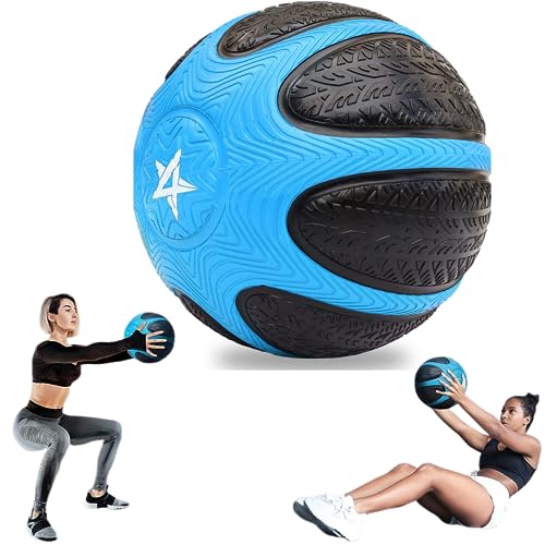 Yes4All Balón Medicinal de 12 Libras con Agarre de Textura