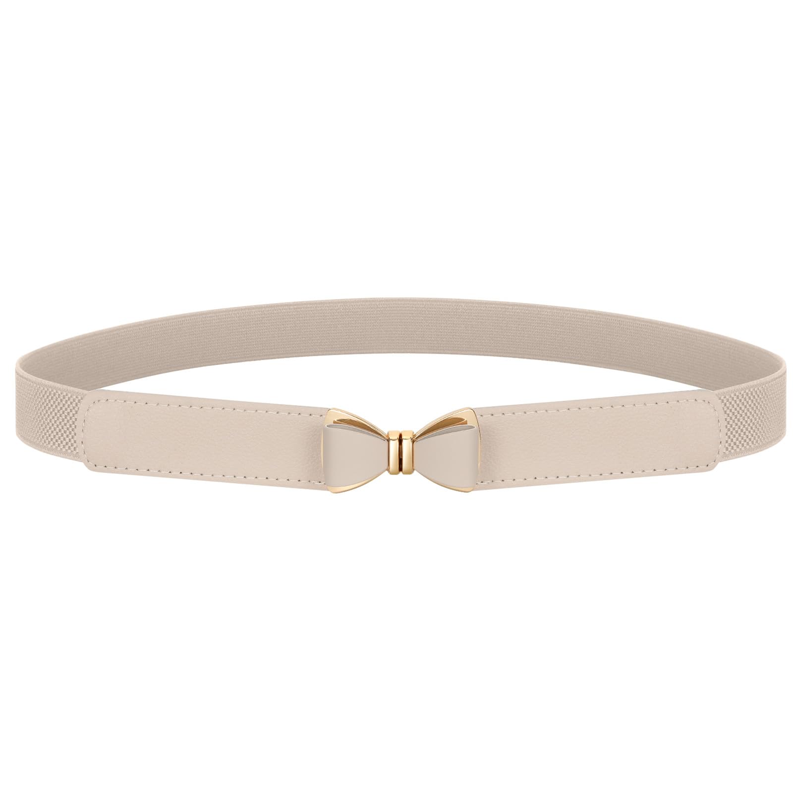 SUOSDEY 4 Pack Women Skinny Elastic Waist Bow Belt Fashion Ladies Belt for Dresses Skirts Christmas