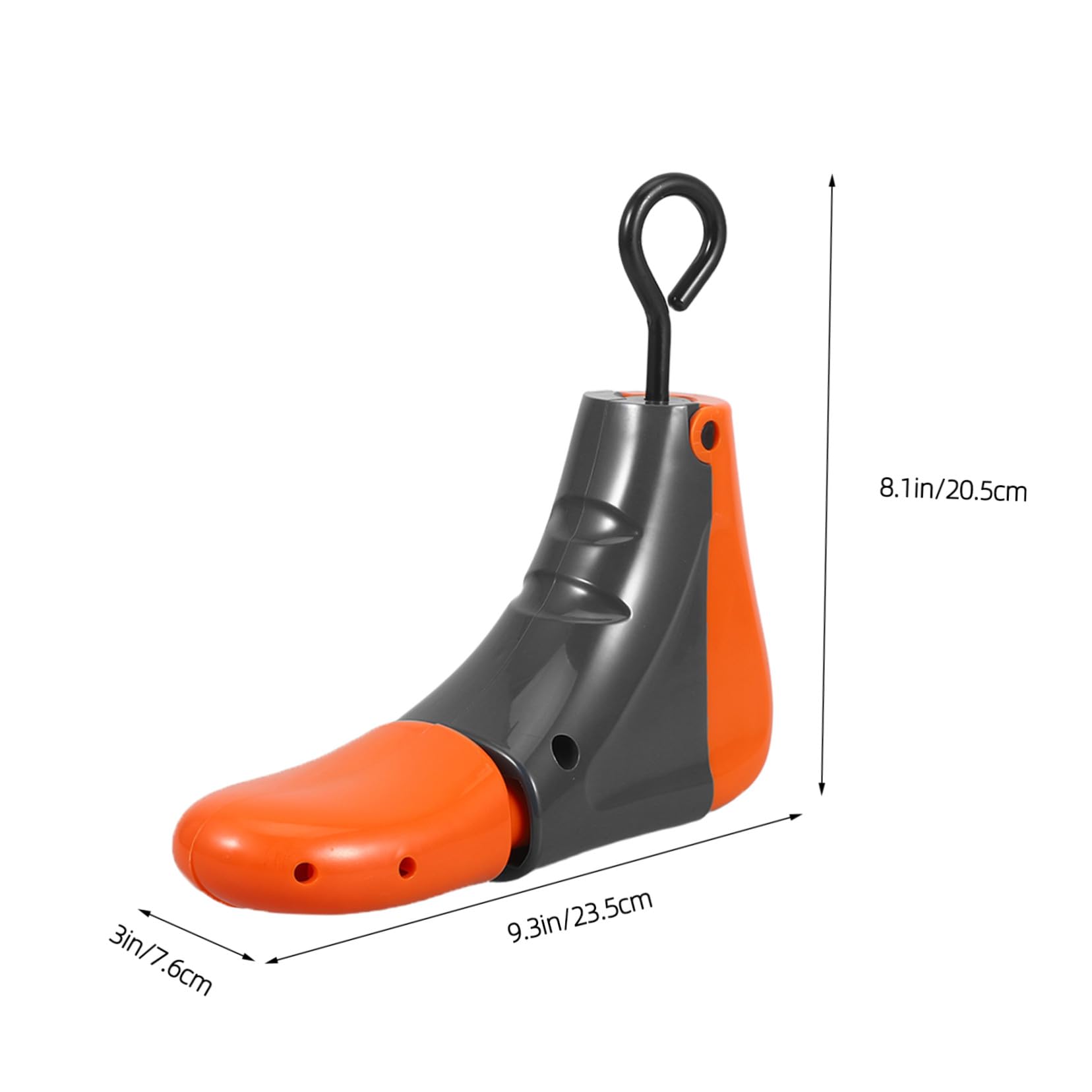 PACKOVE Dispositivo Allarga Scarpe Regolabile in Plastica Abs Supporto per Tacchi Sneakers e Scarpe Basse Leggero e Portatile per