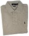 RALPH LAUREN Polo Classic Fit Mesh Pony Logo Polo Shirt (X-Large, Dune Tan)
