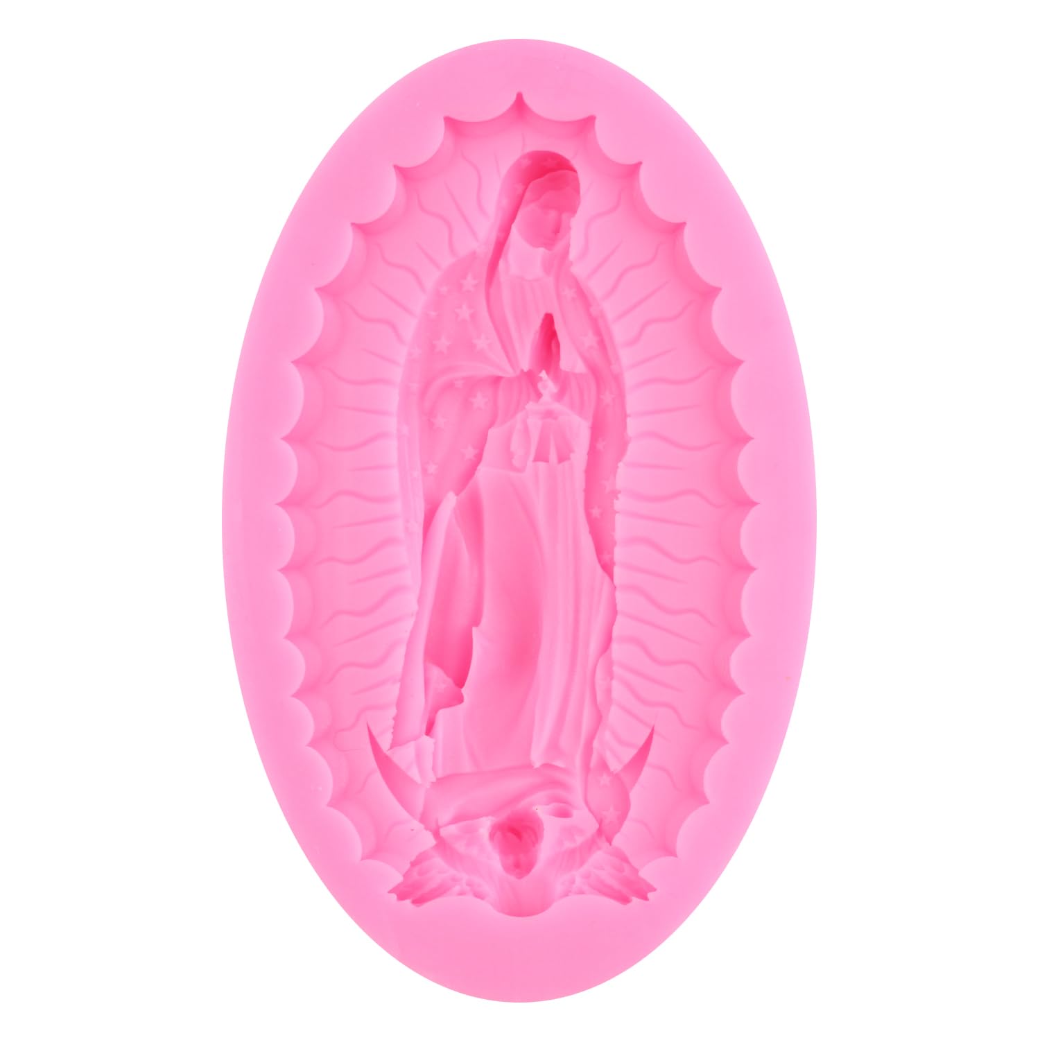 Moule En Silicone Vierge Marie Pour Fondant, Chocolat, Pâte Polymère - Décoration De Gâteaux Et Cupcakes