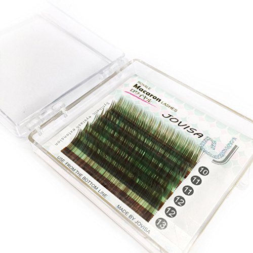 JOVISA Macaron Lash Camouflage Series Eyelash Extension 0.07 Curl C 10-13mm Mixed Tray Colored Lashes
