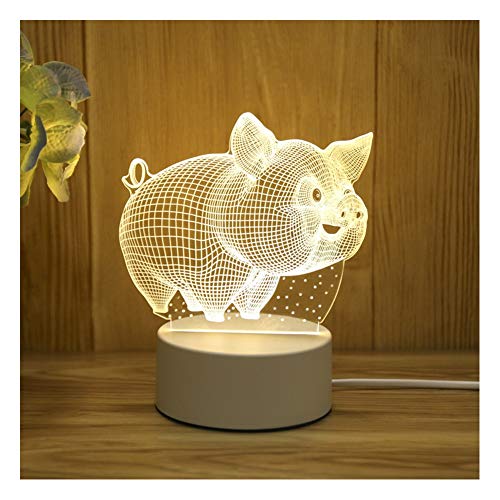 Lampe 3D et lumière de nuit pour chambre coucher ambiance relaxante style11