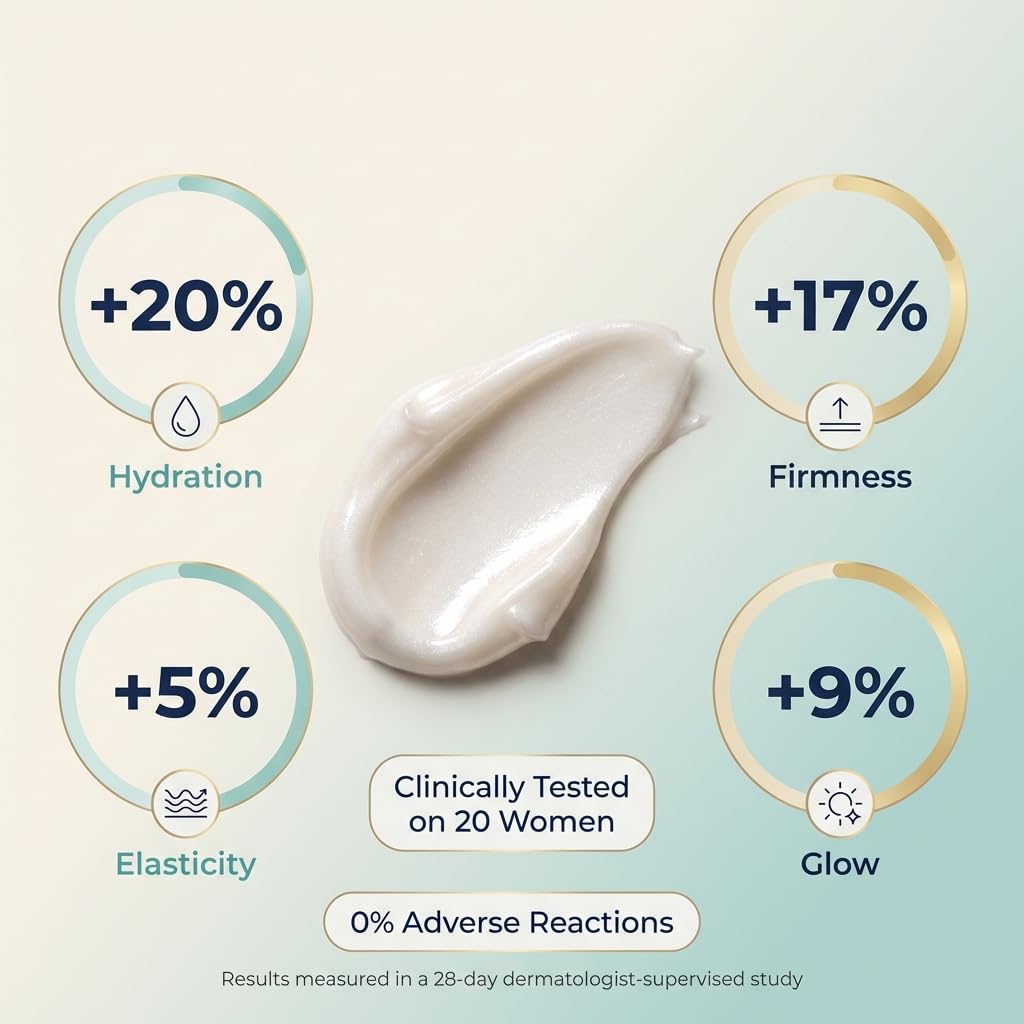 SEACRET Minerals Bio Skin Glow Advanced Radiance Cream, Deeply Hydrating Facial Moisturizer, 1.7 Fl Oz / 50 ml