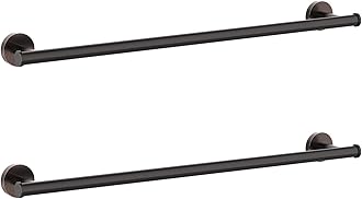 2 Pieces Oil Rubbed Bronze Towel Bar Set, Hand Towel Holder Bathroom Hardware Set,24 Inch Towel Racks for Bathroom,Stainless Steel Wall Mount