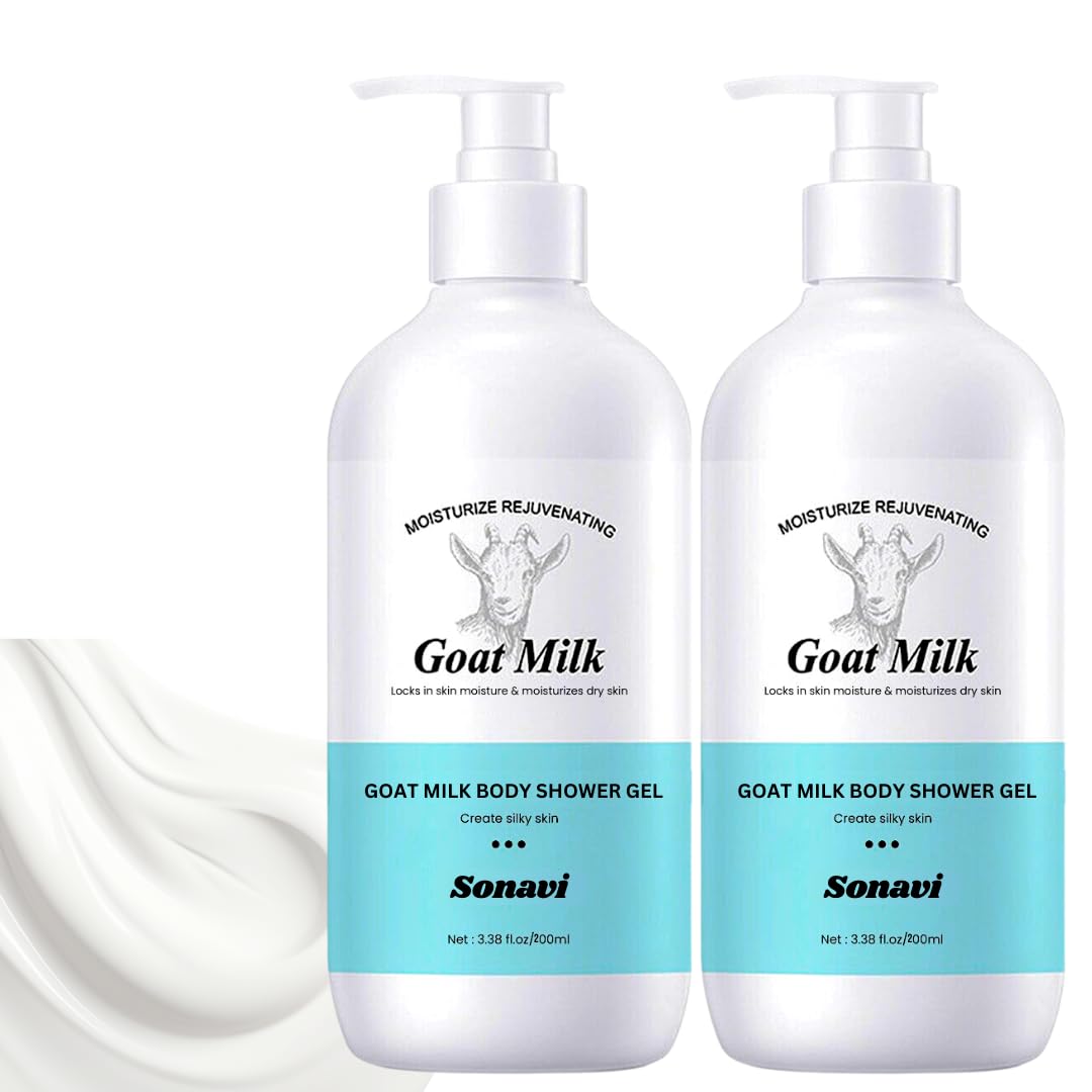 Body Wash with Goat Milk body Wash | Body Wash for Men and Women | Daily Brightening | Smoother Skin | Keeps Skin Fresh and Clean 400 Ml-image-14