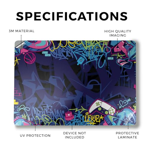 Image of Laptop Skin Compatible with Alienware M18 R2 (2024) - Gamer Tag - Premium 3M Vinyl Protective Wrap Decal Cover - Easy to Apply | Crafted in The USA by MightySkins