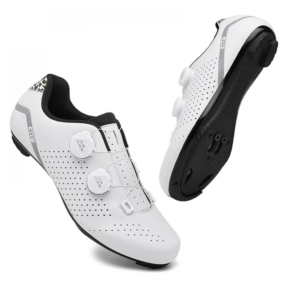 Buty do kolarstwa szosowego dla mężczyzn i kobiet, antypoślizgowe, wygodne, do jazdy na rowerze, oddychające, lekkie buty rowerowe z szybko obracającymi się sznurowadłami, do jazdy na zewnątrz i