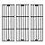 Hisencn CI65051 Universal Gas Grill Grate Matte Cast Iron Cooking Grid Replacement for Chargriller gas grill models 2121, 2123, 2222, 2828, 3001, 3030, 3725, 4000, 5050, 5252 , Set of 3