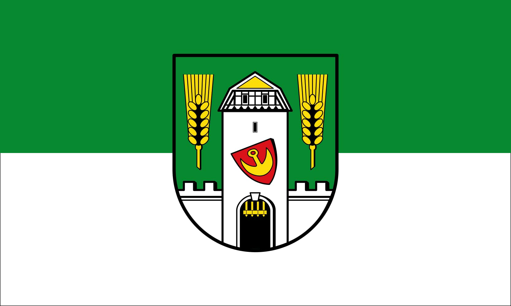 Drapeau Juehnde grand format pour mât extérieur de ville allemande