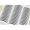 6Sheet(288PCS) Black Self Adhesive Natural Temporary Single Sided Sticky Eye Make Up Slim Eyeliner Sticker Eyelid Transfer Tape Eyeshadow Tattoo Eyeline Instant Eye Lift Tapes for Women Girls