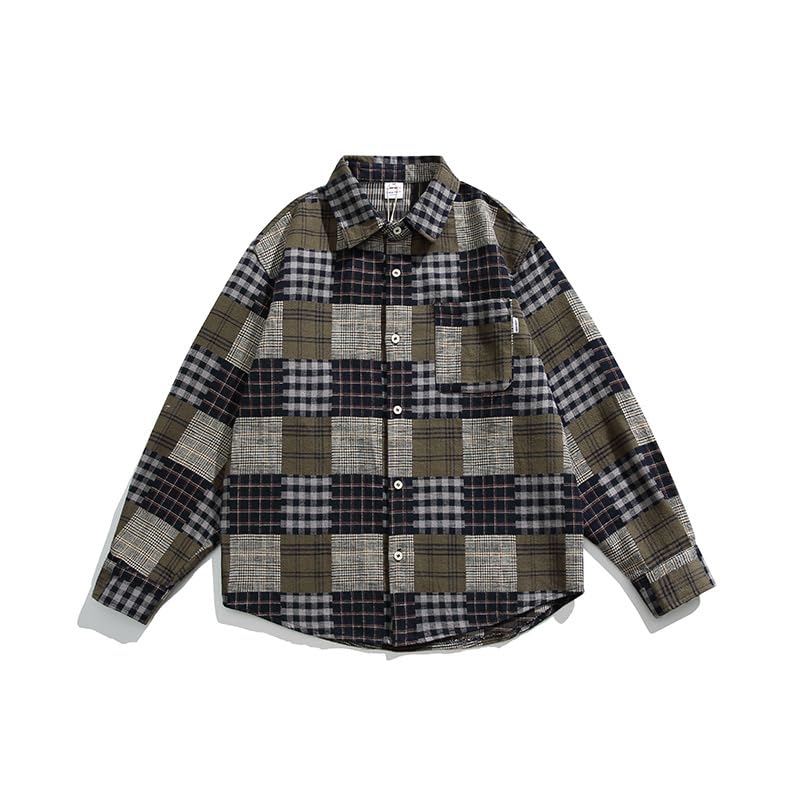 Chemise Ample à Revers pour Hommes Idéale pour les Balades d'Automne - 2