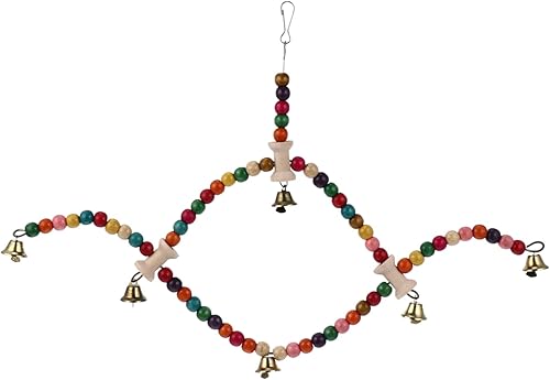 NOLITOY Parrot Swing Parrot Chew Toy Parrot Wood Swing Parrot Mecedora de loro Soporte de madera de loro Soporte de perca Juguetes para pájaros,