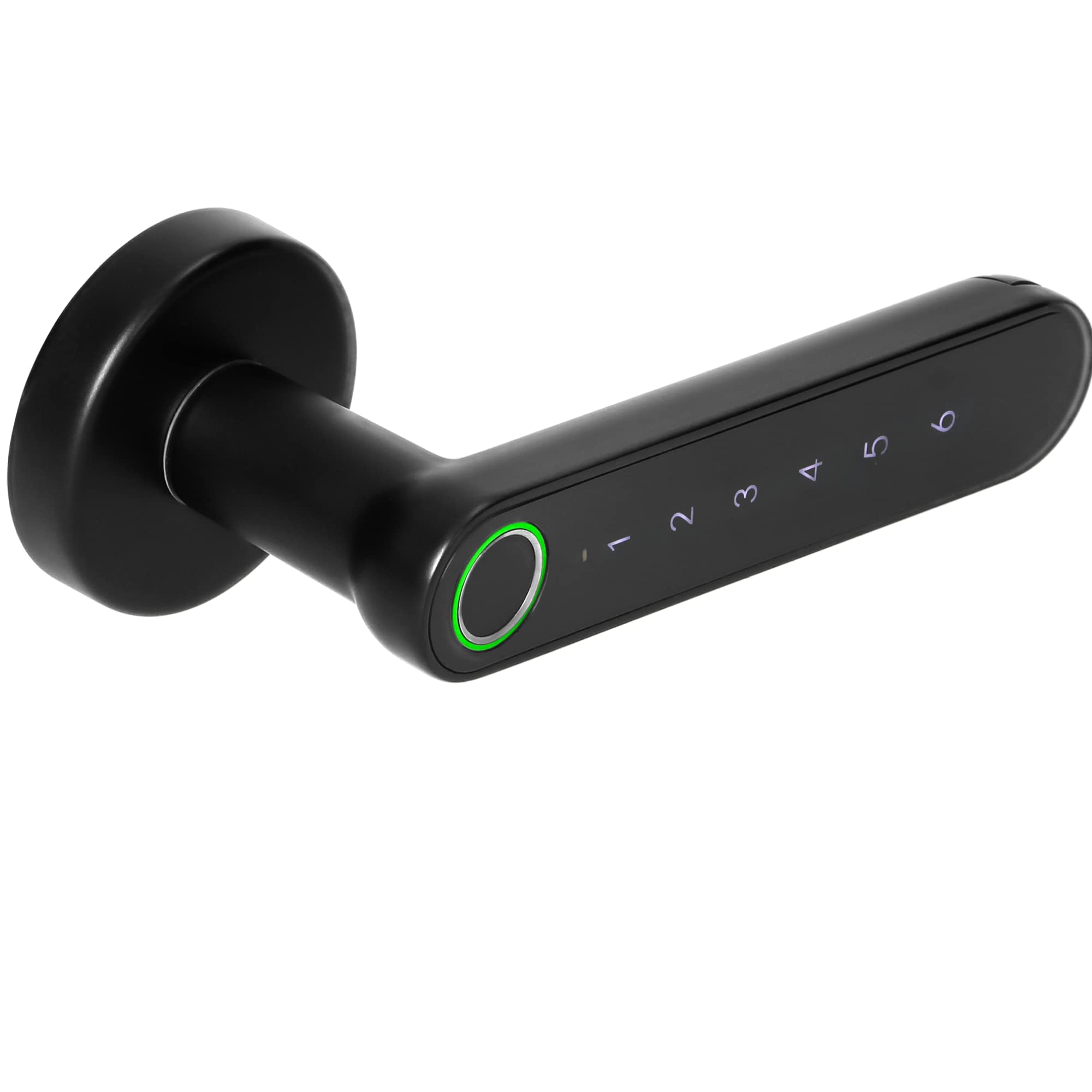 Elektronisches Türschloss mit Touch-Tastatur und Smart-Funktion - Fingerabdruckleser, Bluetooth 4.0 (schwarz)