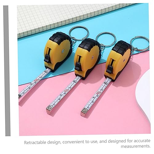 Outil de ruban à mesurer de poche rétractable avec mini lampe porte-clés - 4