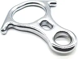 Freio oito em aço resgate com orelha 67KN cromado USClimb