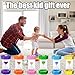 FOYOTO Hourglass Sand Timer for Kids, 1/3/5/10/15/30 Minutes Large Acrylic Unbreakable Sand Clock, Colorful Sandglass for Classroom, Games, Kitchen Decor (Pack of 6)