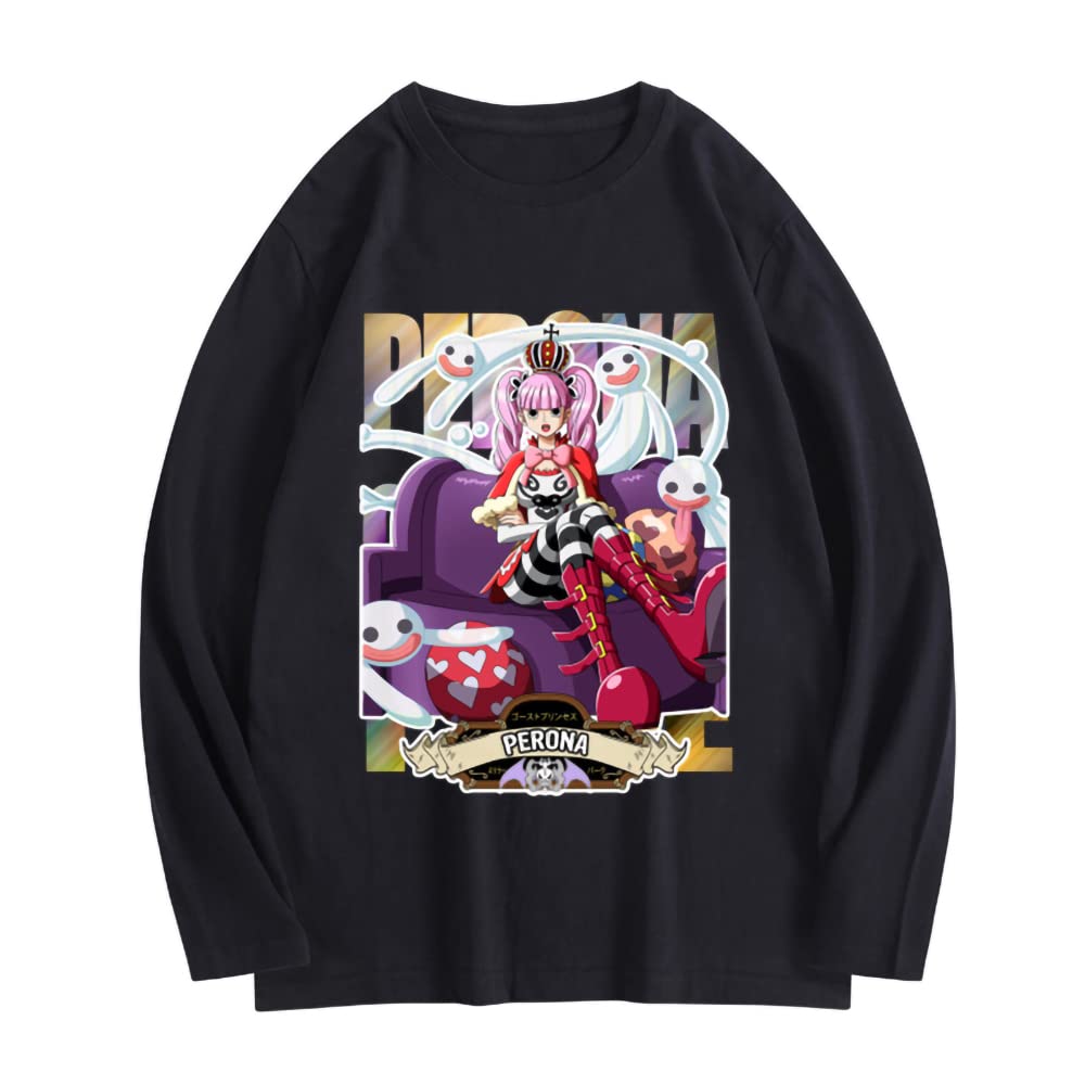 Amazon.co.jp: ワンピースアダルト漫画Tシャツペローナプリント子供の 