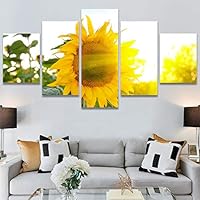 SIGNWIN 5 Panel Canvas Wall Art Modern Art Decorative Elements Dramatic Floral Multicolor Photography Single for Home Decorations Ready to Hang - 12