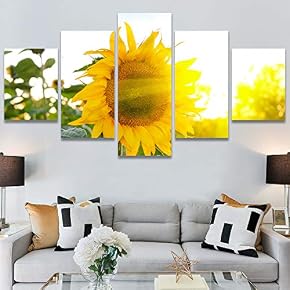 SIGNWIN 5 Panel Canvas Wall Art Modern Art...