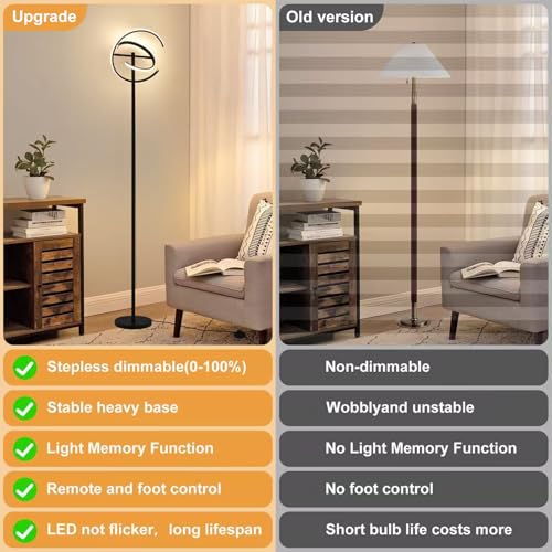 Lampe sur pied télécommande pour un salon chaleureux et modulable - 6