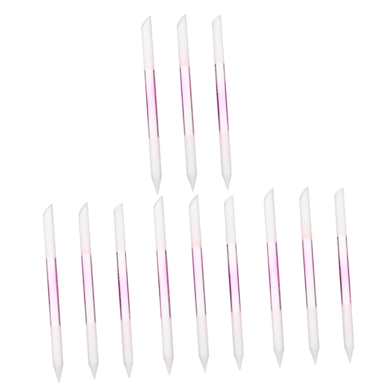 FRCOLOR 12 Piezas lima de uñas de doble cabeza herramientas para pulir uñas archivo de cuidado de uñas clavo limas para uñas limas uñas suministros de salón de uñas Tira para pulir uñas
