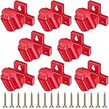 Threlaco 8 Packs Tool Holder Mount Drill Tool Hanger Compatible with Milwaukee M12 12V Wall Mount Drill Organizer Utility Storage Rack