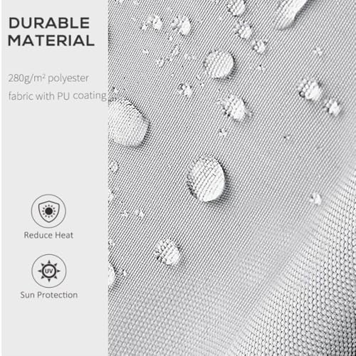 Toile de rechange pour auvent usé : la solution pare-soleil gris imperméable - 4