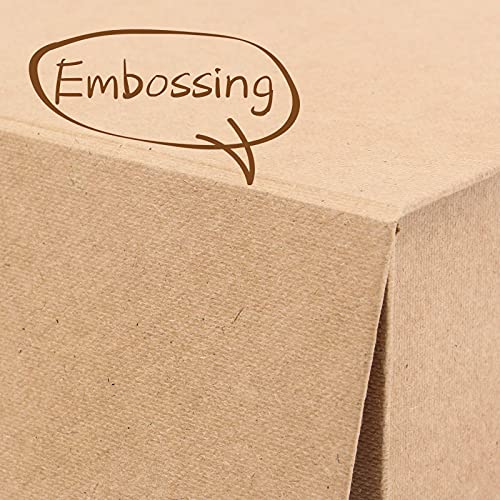 Image of Rsgift Kraft Gift Box Small Kraft 9.7x7.2x3.3 Gift Box for Women Closure Lid Christmas,Thanksgiving Day,Valentine's Day,Christmas Gift Boxes