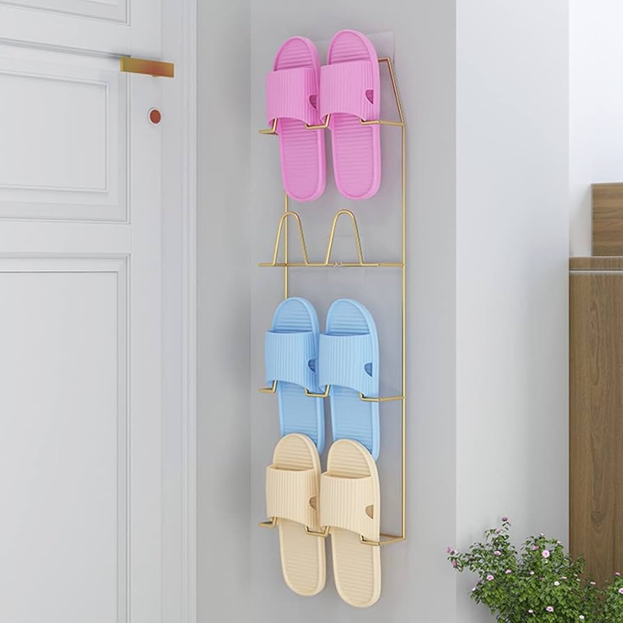 スリッパ収納　壁掛けフックサマーベリー Amazon｜Khers スリッパラック 壁掛け 2個セット ベランダ