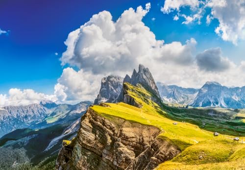 Rompecabezas Castorland 1500 piezas Dolomitas para ejercitar la mente con paisajes de Italia