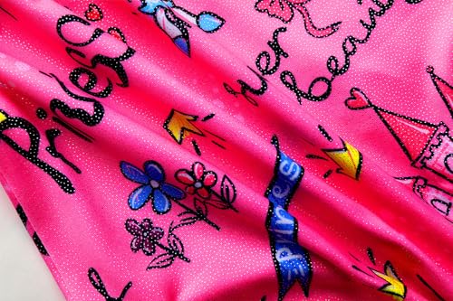 Image of iLover Girls Sparkle One Piece Swimsuits Crossback Swimwear Beach Bathing Suit with Adjustable Strap 4-10 Years