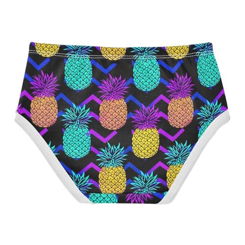Joisal Flower Girls Underwear Toddler 2t Cotton Panties Little Girl Rainbow Colors Pineapple Undies Kids Briefs2