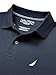 Nautica Men's Short Sleeve Solid Deck Polo Shirt, Navy, Small