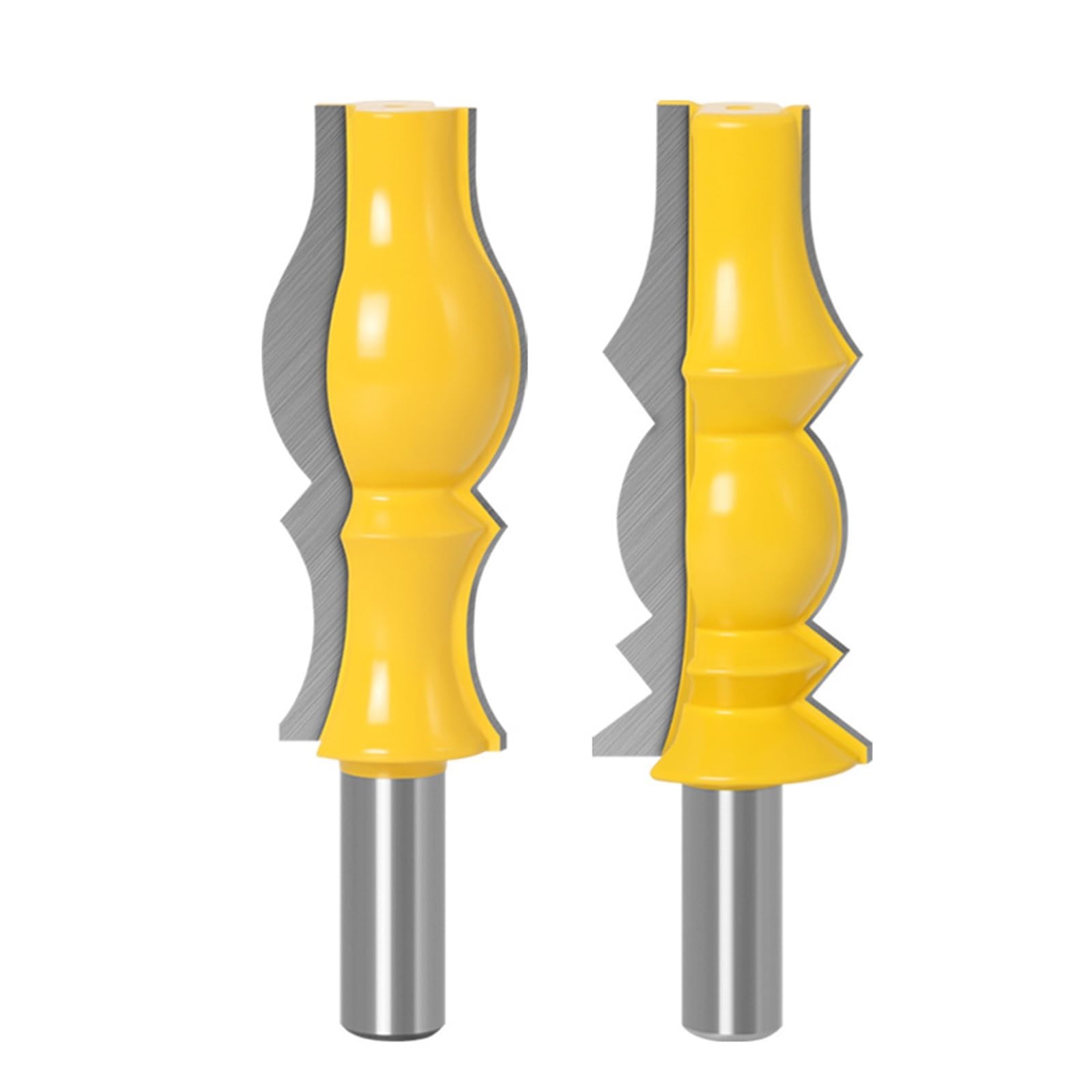Juego de 2 fresas reversibles for molduras de corona, vástago de 12 mm (1/2 pulgada), herramienta de fresado for carpintería, recorte y modelado arquitectónico.(12.7mm)