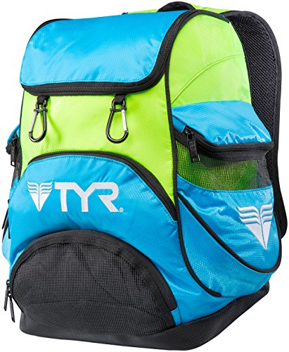 TYR Alliance Team Zaino da Nuoto Mini, Blu/Verde