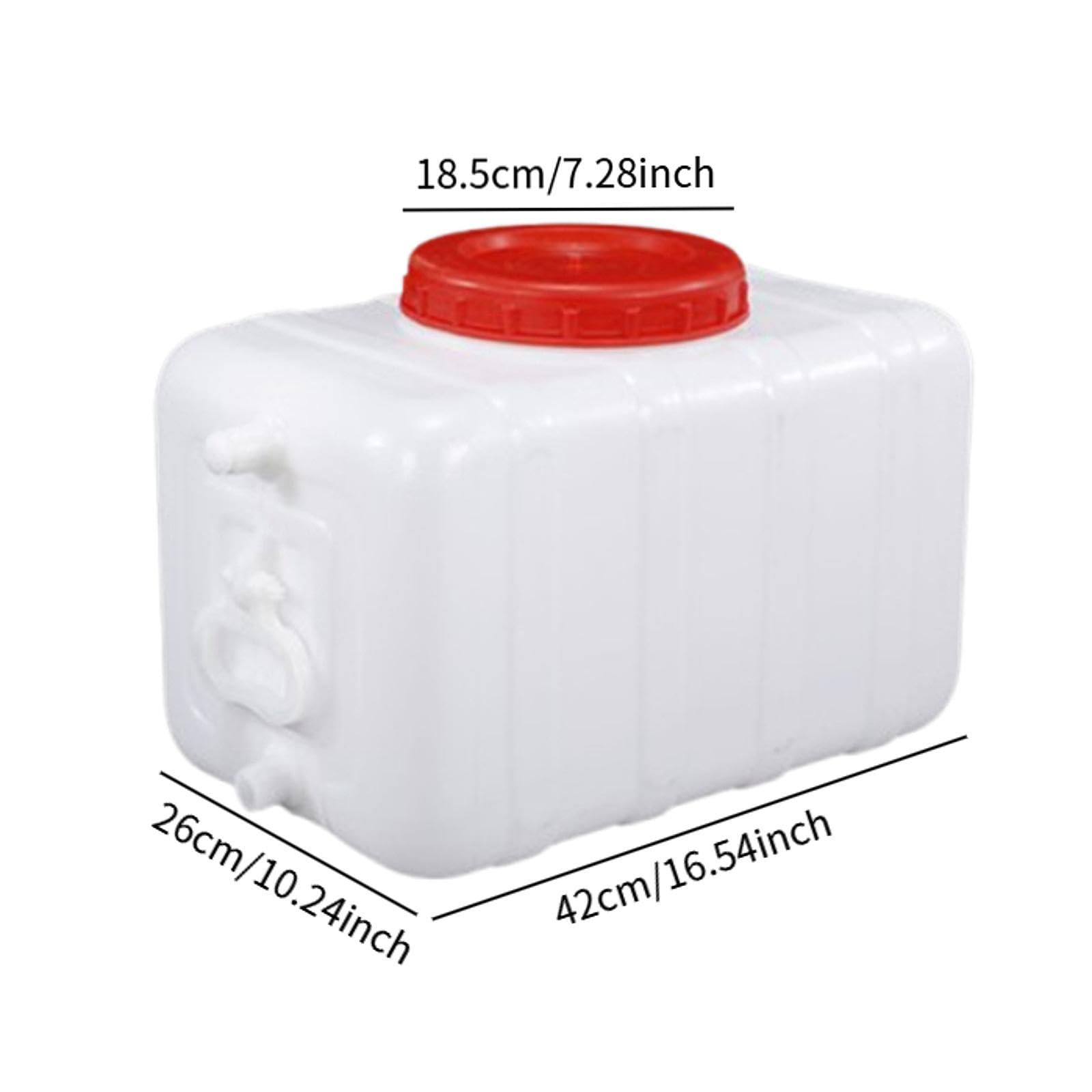 Menolana Camping Water Storage Carrier Jug Water Container Tank Rectangular Outdoor Water Bucket for Fishing, Backpacking, Outdoor, 25L