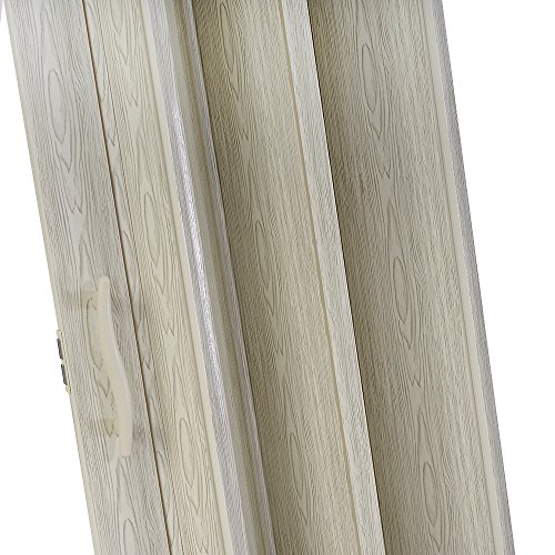 Panana PVC Plastic Folding Door Internal Doors Sliding 7 Panels Divider Magnetic Ivory 6MM HDDRPCIY01000601-BIMW - Image 7