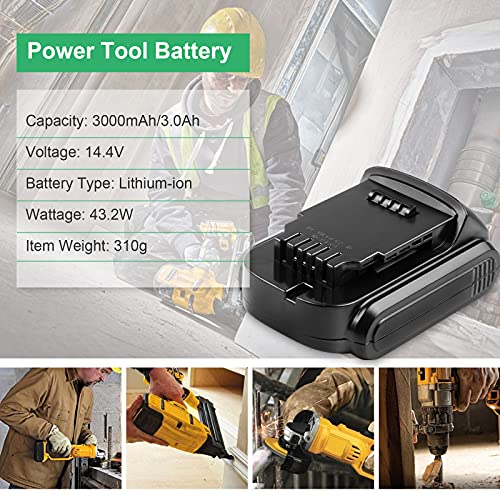 LabTEC 14,4 V 3000 mAh/3,0 Ah Batteria di ricambio...