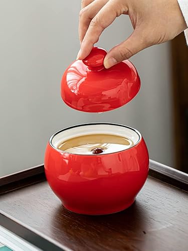 Miniatura 3 de Tarro de cerámica con tapa y cuchara de almacenamiento de sal con girasol