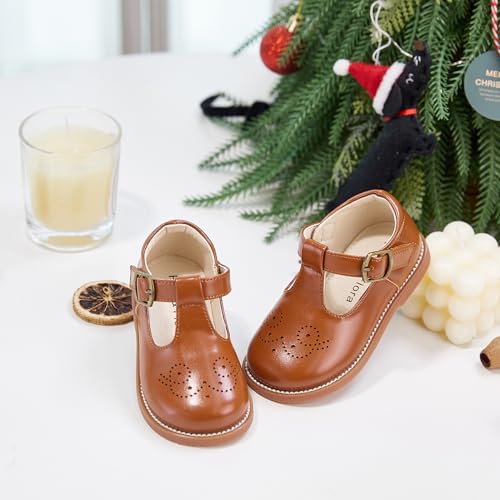 Image of Felix & Flora Toddler Girl Mary Jane Dress Shoes - School Oxford Flats for Girl Party Shoes.