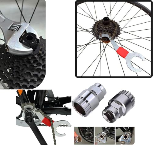 KIT 10 Peças Conjunto De Ferramentas Para Reparo Conserto Manutenção De Bicicleta Chave Bike Corrent